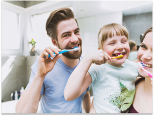 Keep your teeth clean by brushing properly.