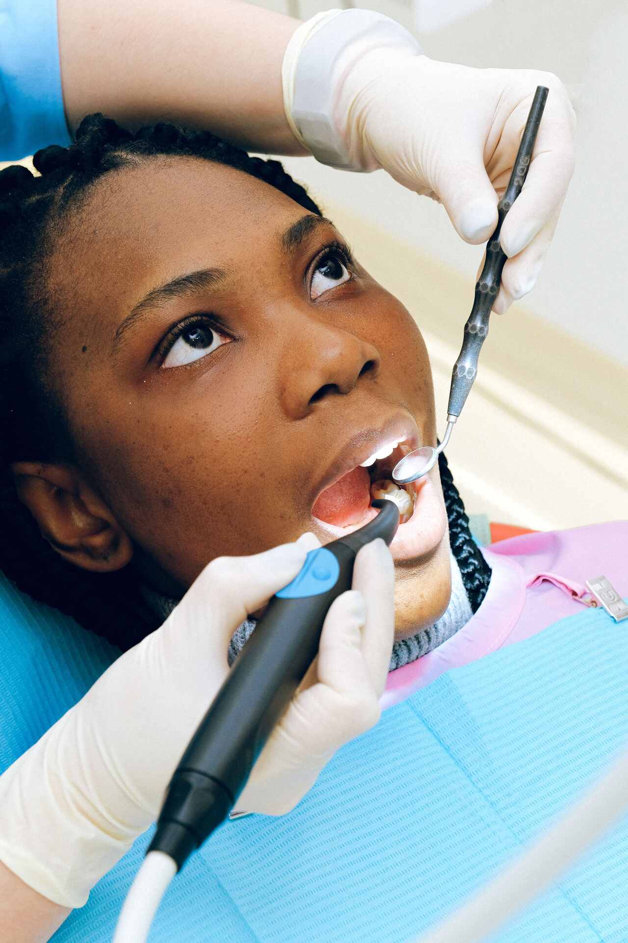 Routine dental hygiene cleaning