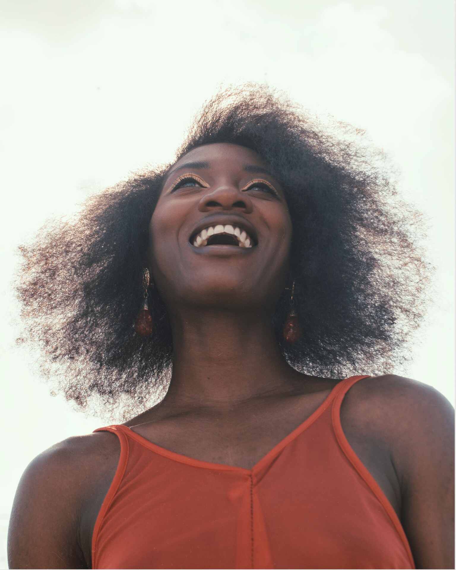Woman with a confident smile after veneers